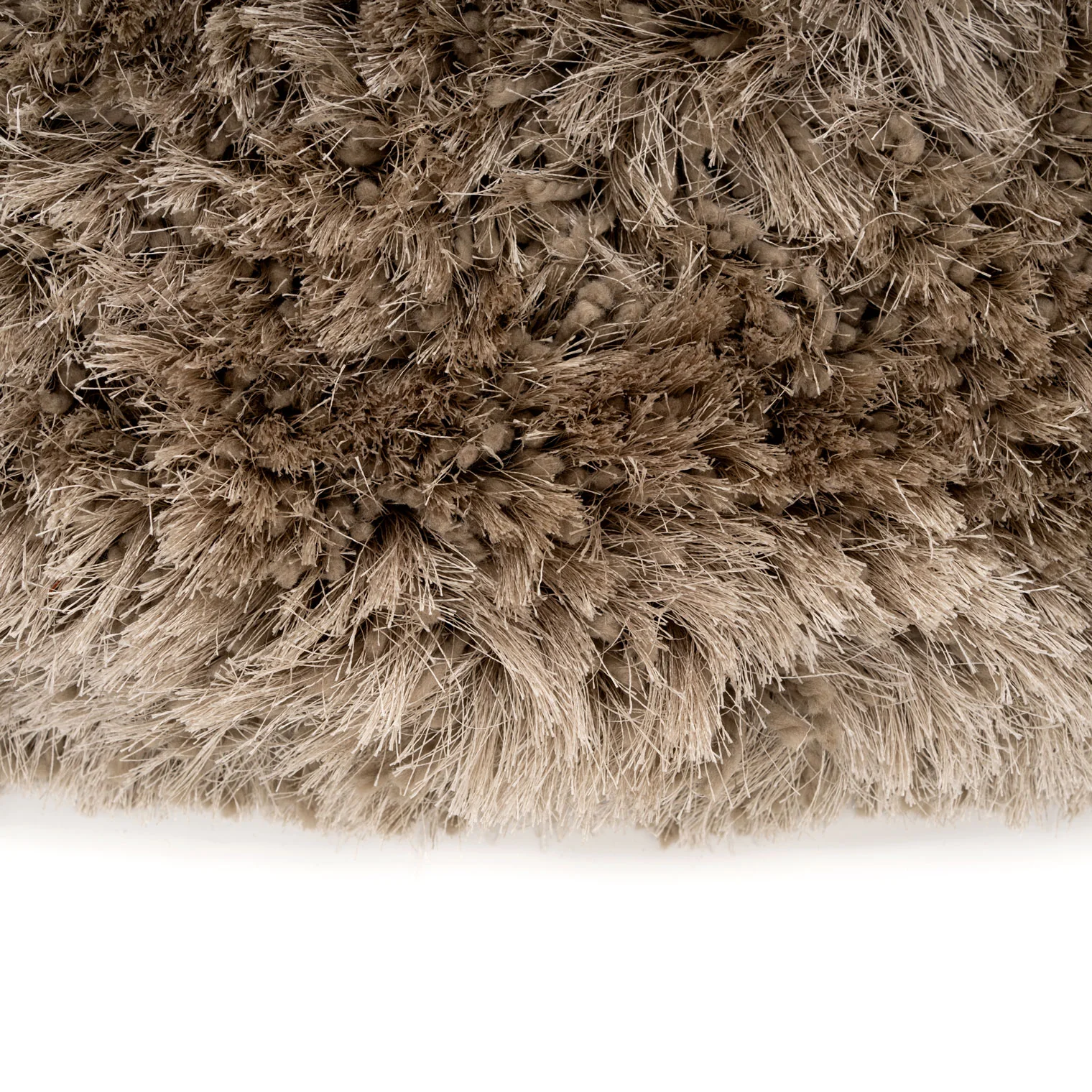 Plush Silver Grey Shaggy Circle Rug - Image 7