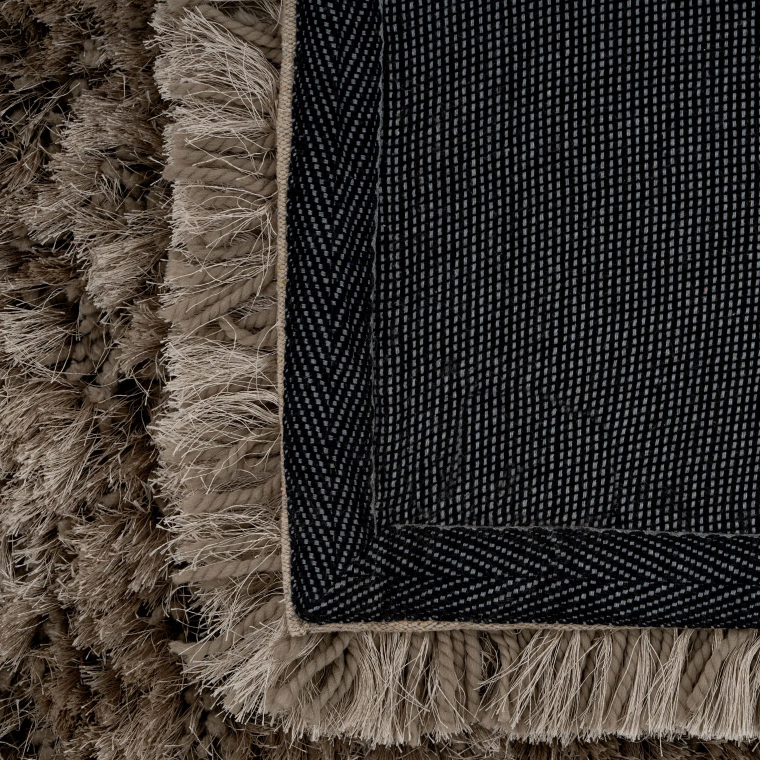 Plush Soft Greige Shaggy Rug - Zia - Image 12