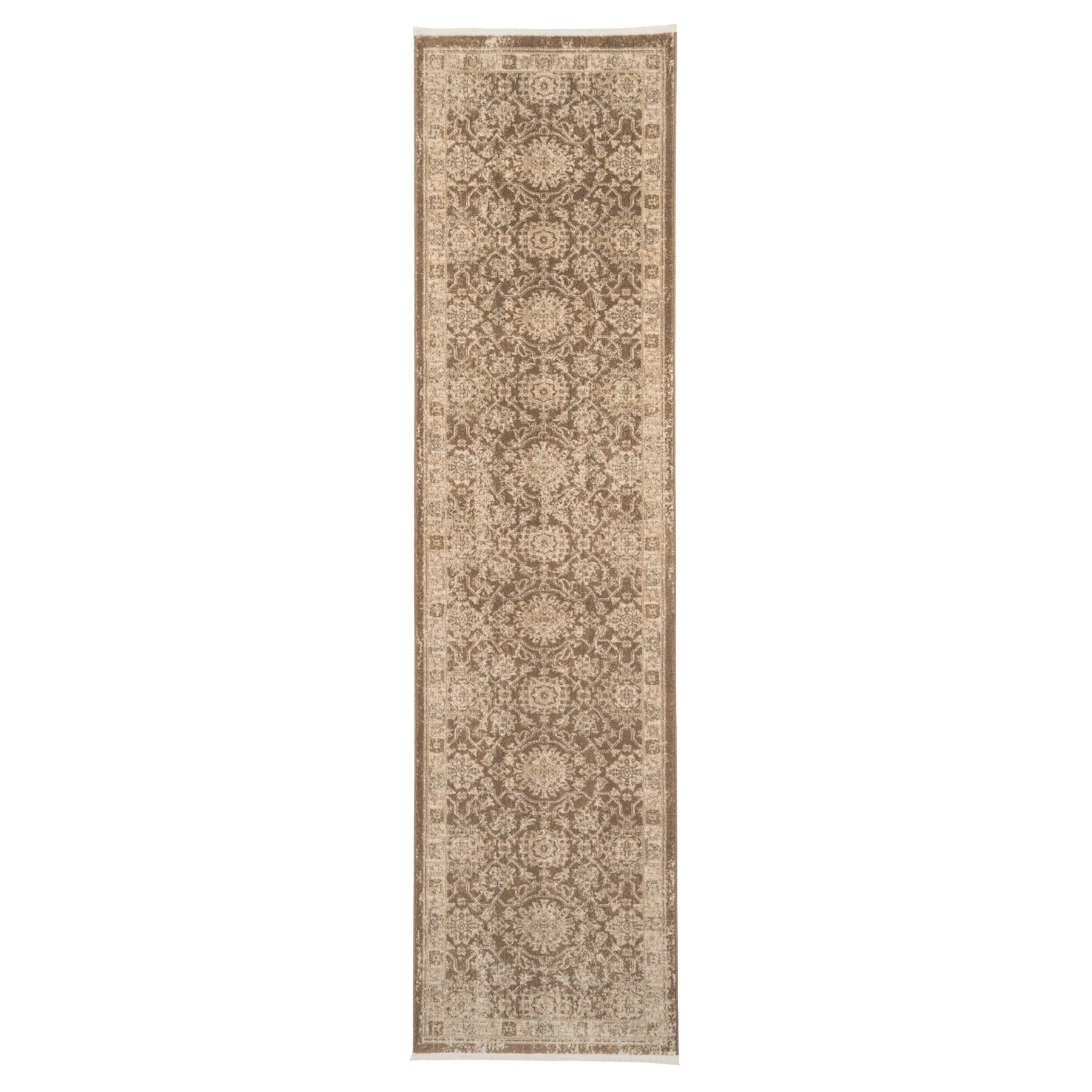 Plush Traditional Brown Runner - Sarina - Image 7
