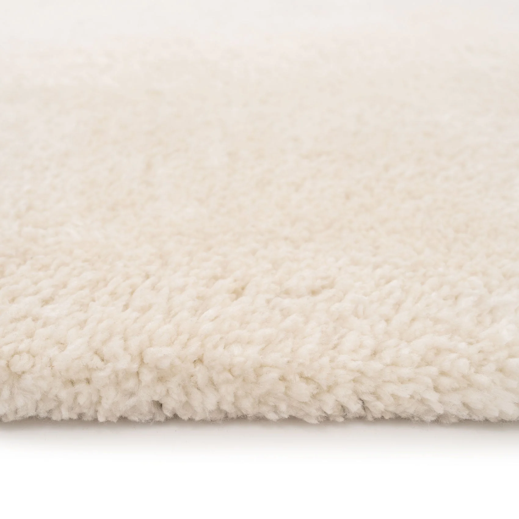 Premium Cream Shaggy Circle Rug - Lace - Image 2