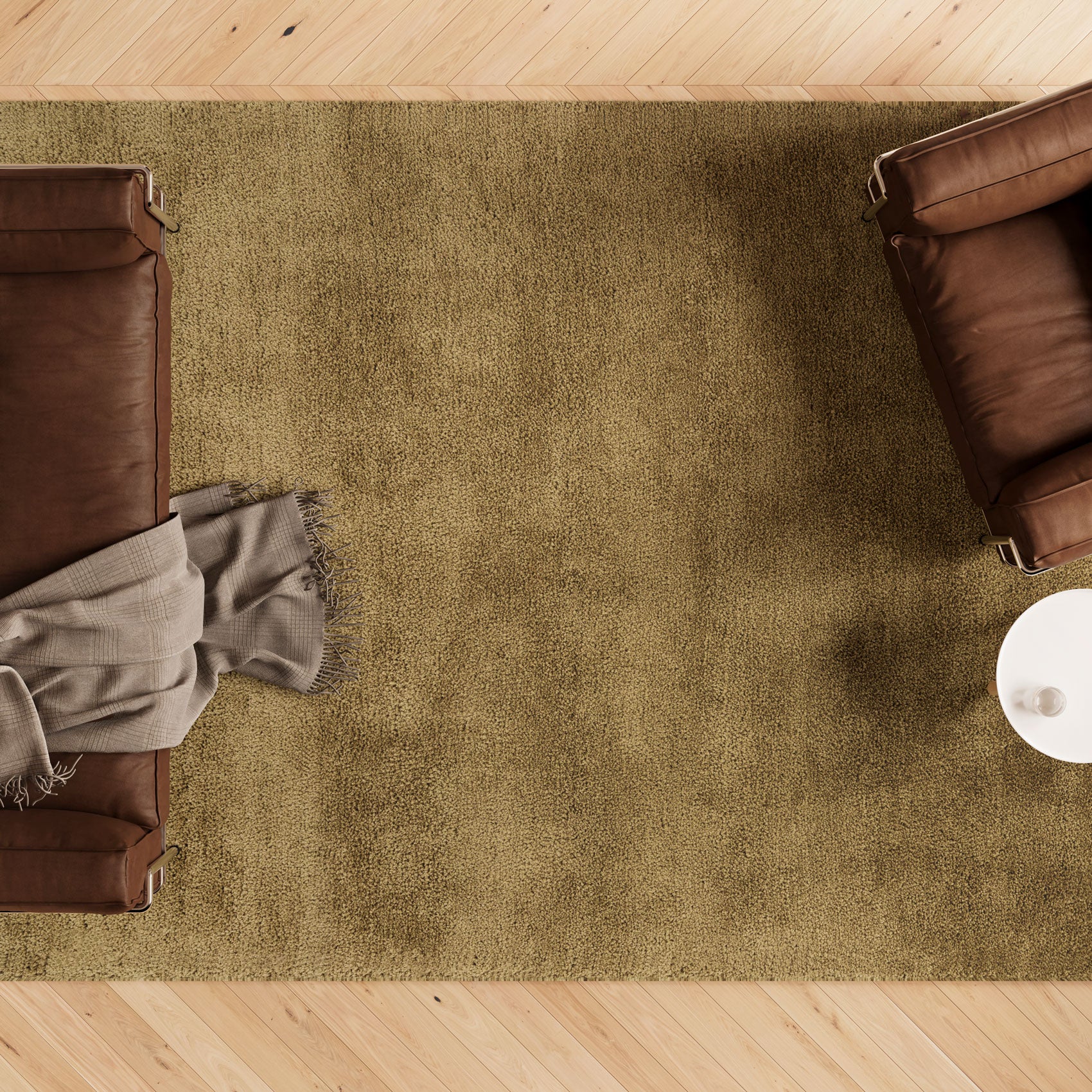 Premium Sage Green Shaggy Rug - Sage - Image 5