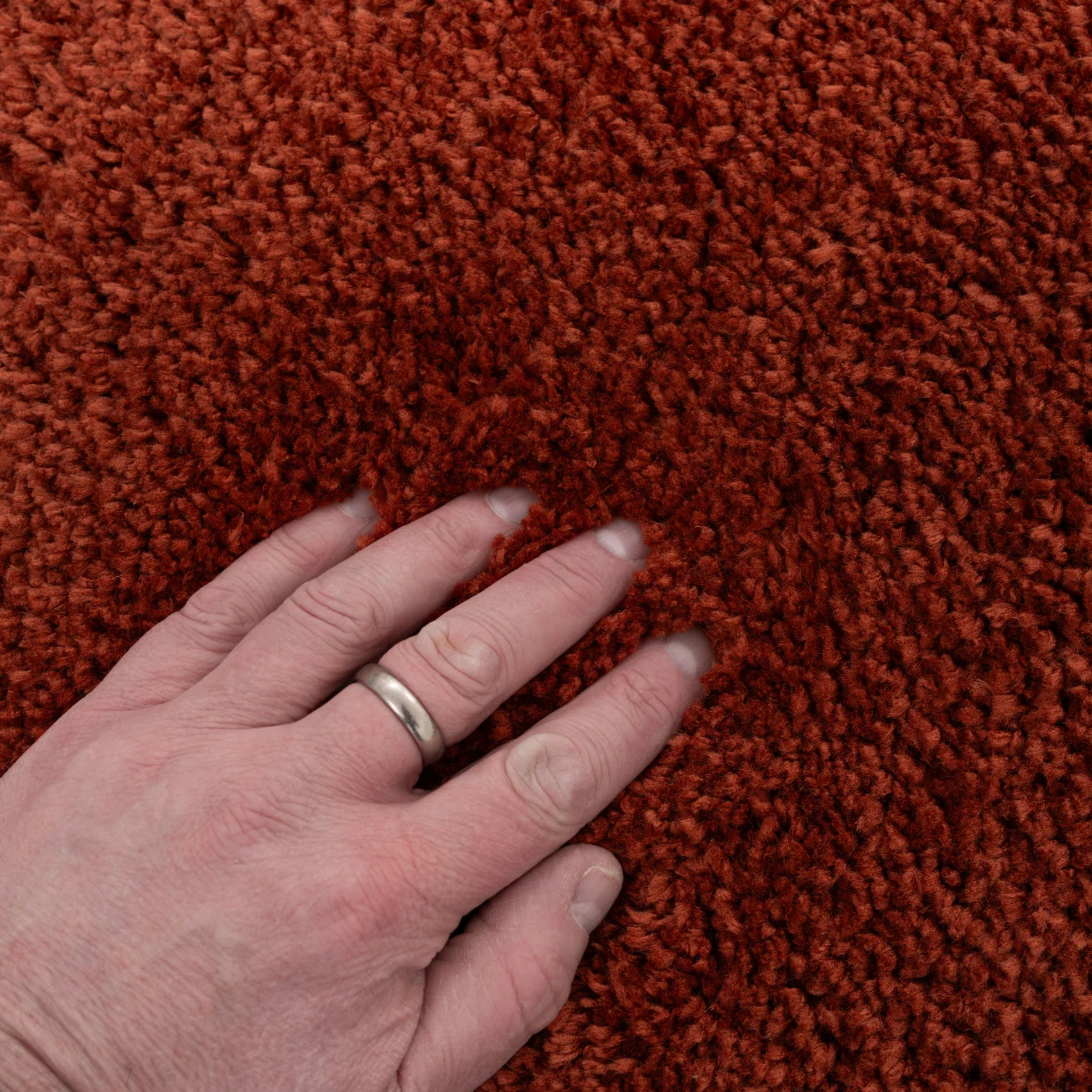 Premium Terracotta Shaggy Rug - Sienna - Image 11