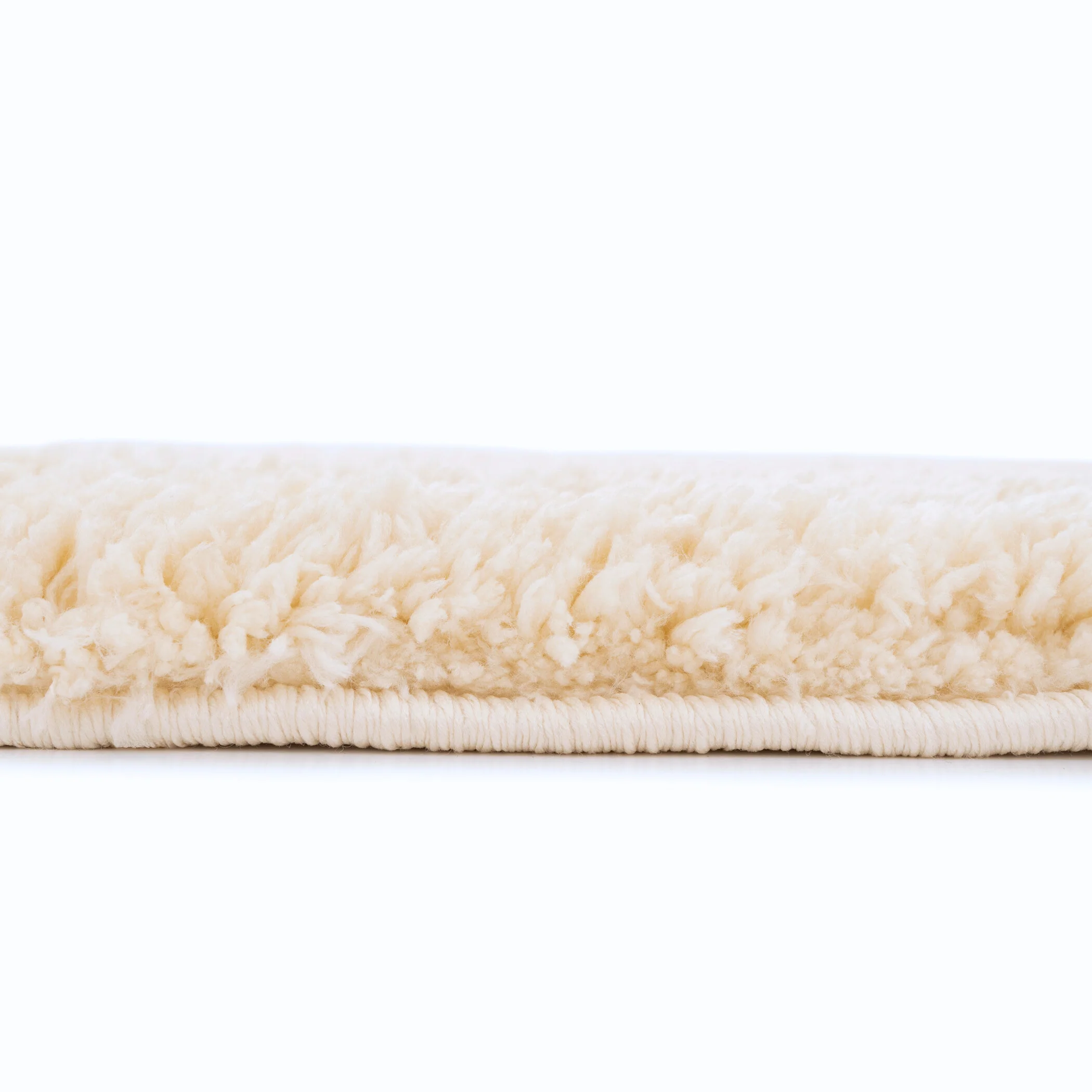 Premium Washable Shaggy Cream Rug - Image 8