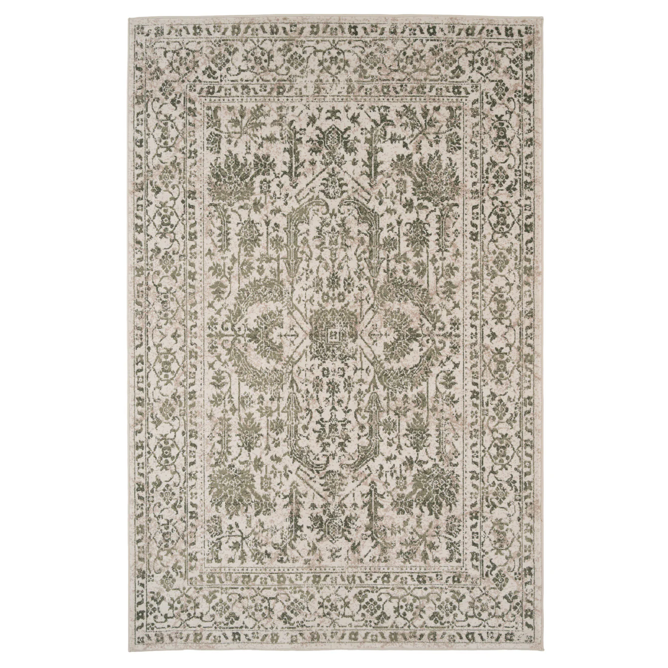 Sage Green Vintage Area Rug - Isadora