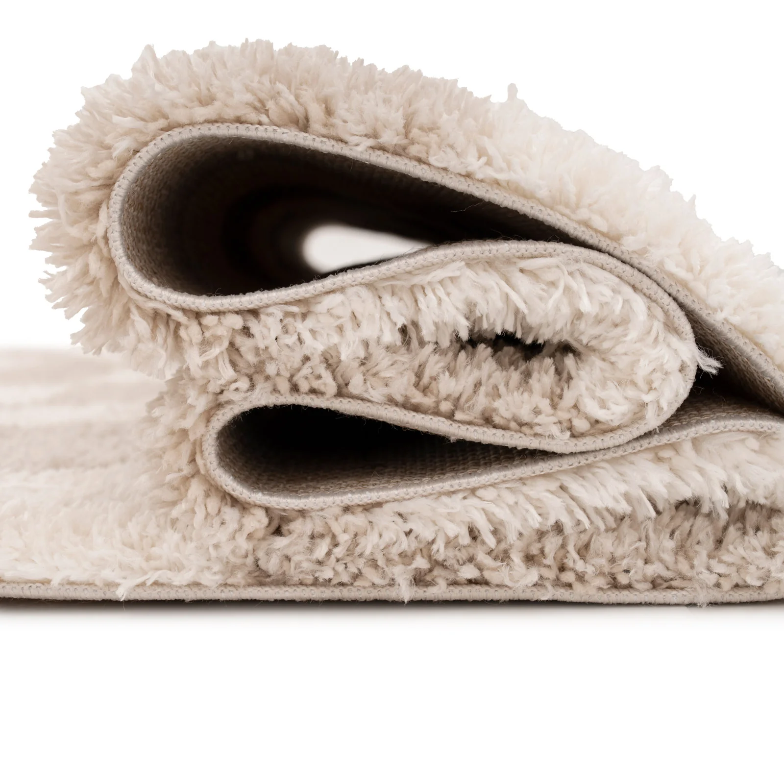 Soft Beige Checkerboard Shaggy Runner - Konnie - Image 5