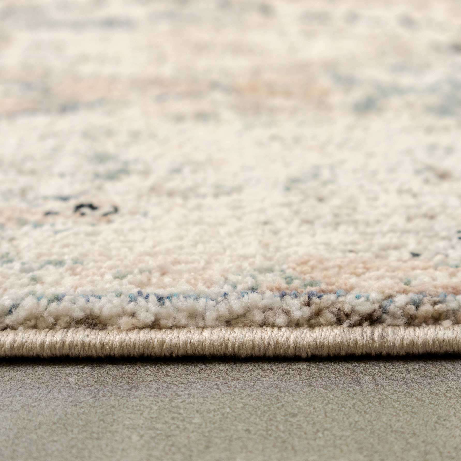 Soft Natural Blue Aztec Area Rug - Kemp - Image 6