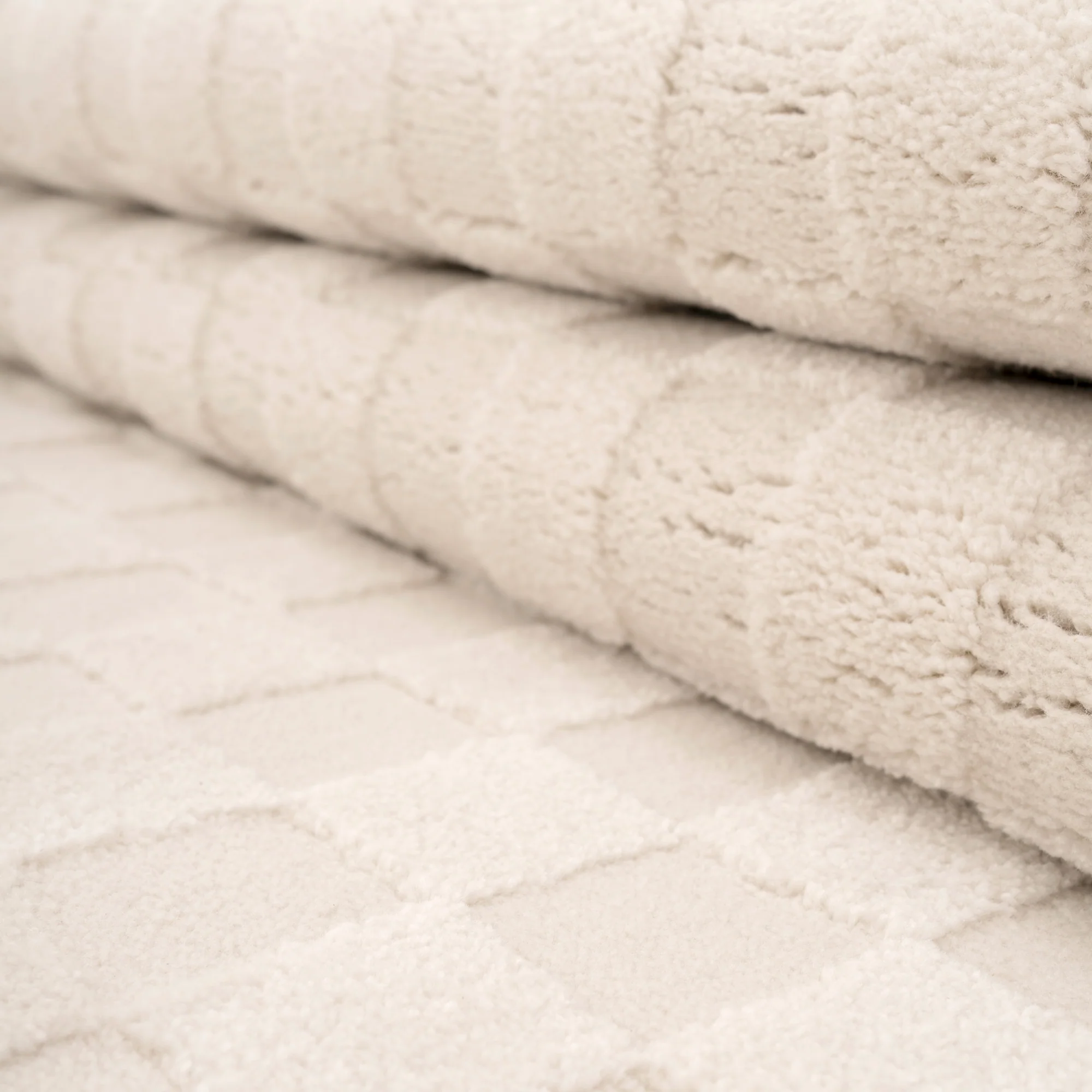 Soft Natural Cream Retro Checkerboard Rug - Liv - Image 9