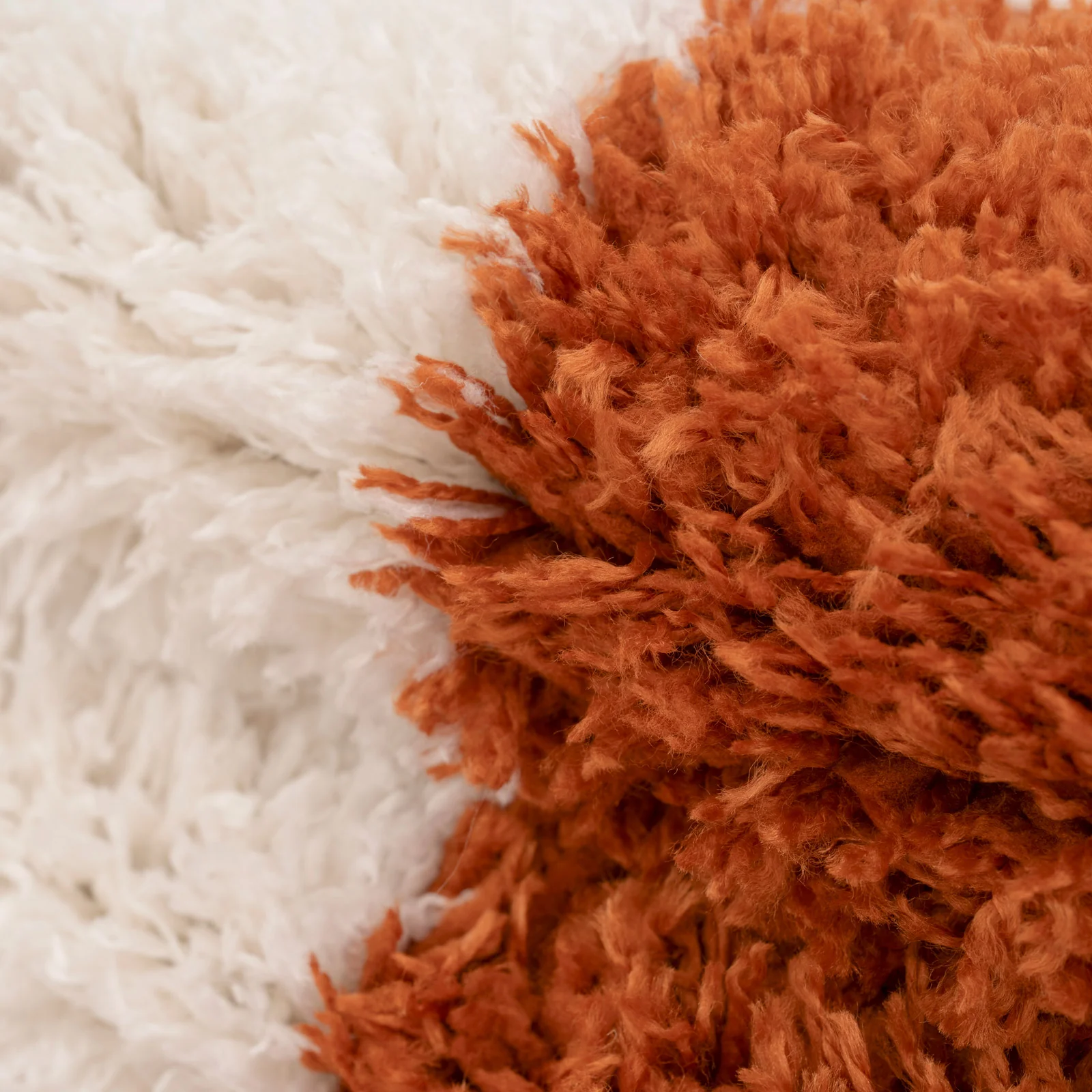 Soft Rust Checkerboard Shaggy Runner - Gigi - Image 5