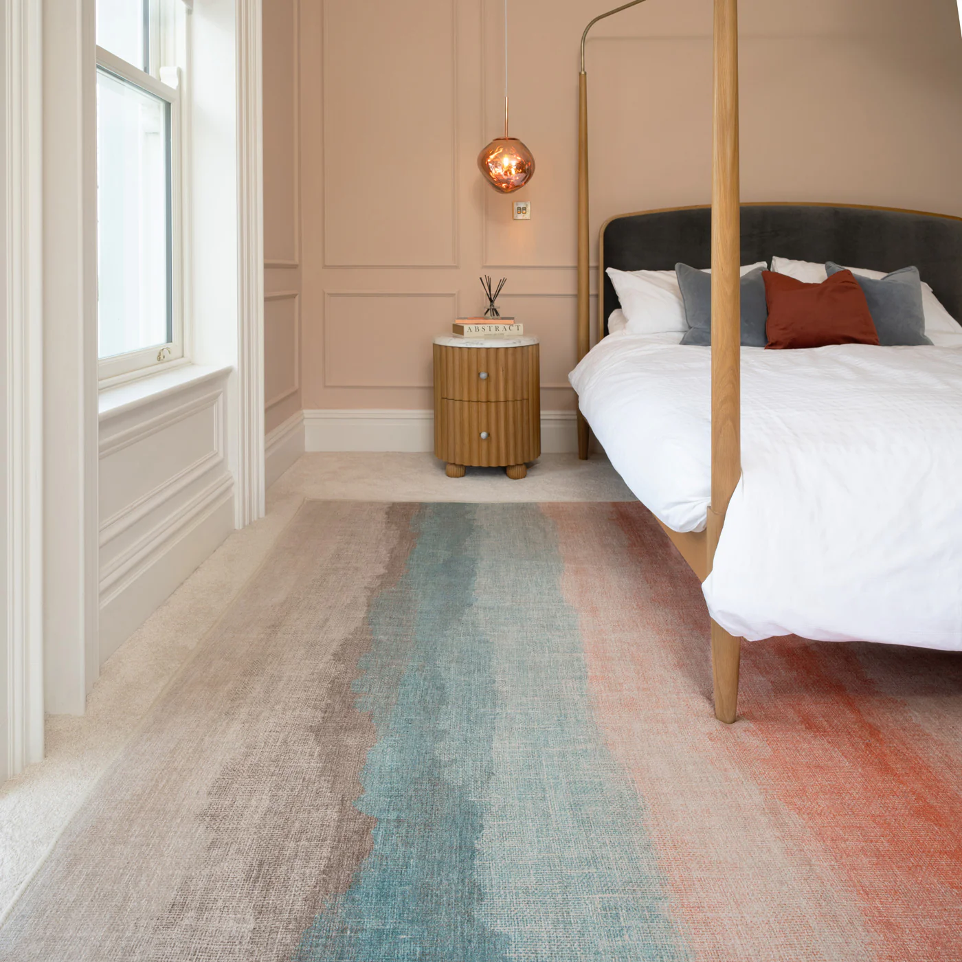Soft Washable Multicolour Abstract Rug - Solene - Image 2