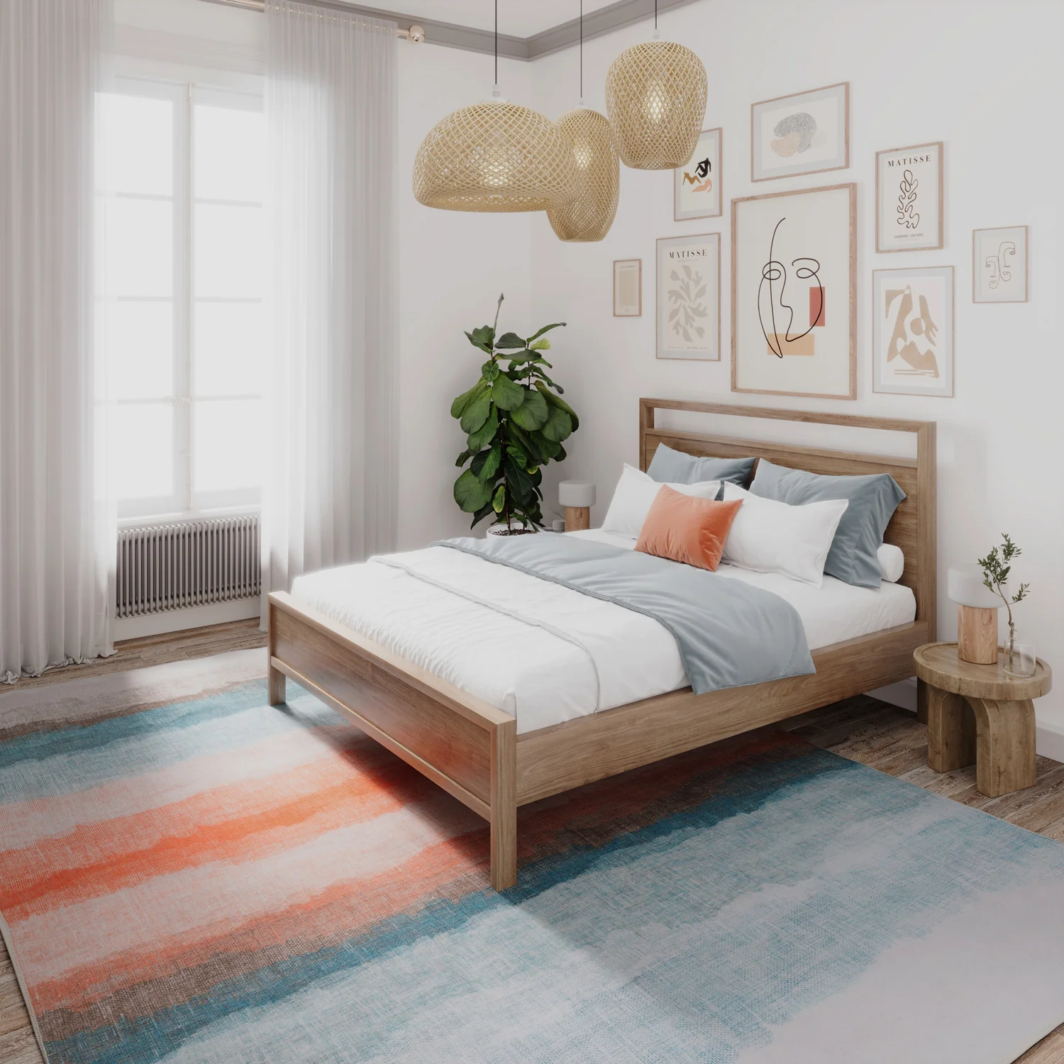 Soft Washable Multicolour Abstract Rug - Solene - Image 8