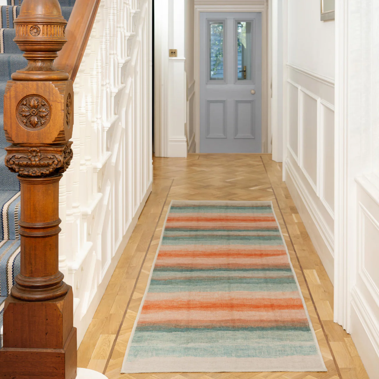 Soft Washable Multicolour Abstract Runner - Solene - Image 3