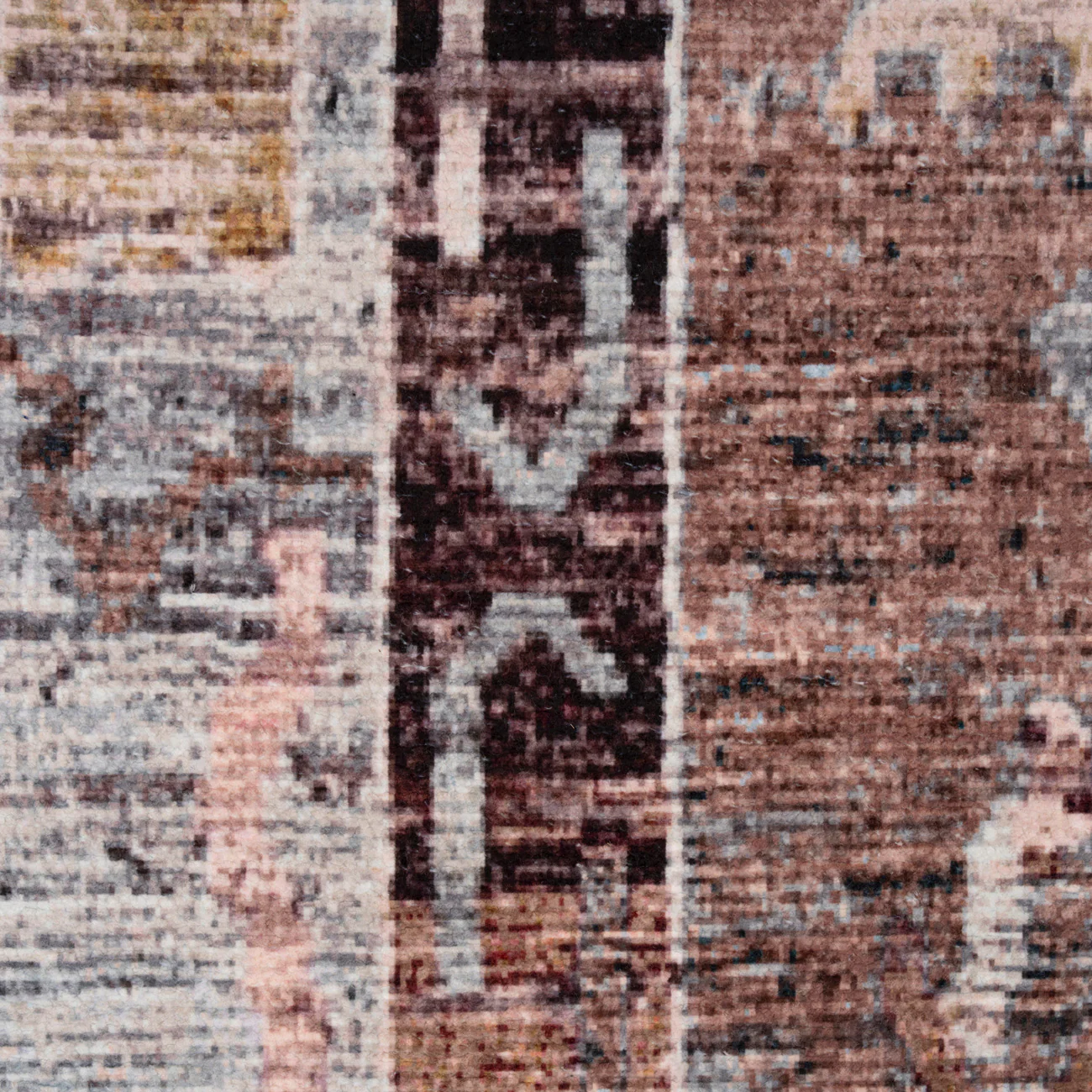 Soft Washable Brown Aztec Rug - Sybil - Image 8