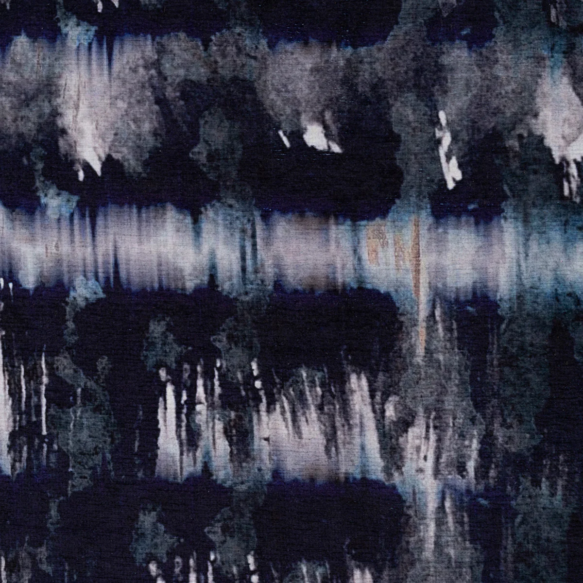 Soft Washable Blue Abstract Runner - Storm - Image 3
