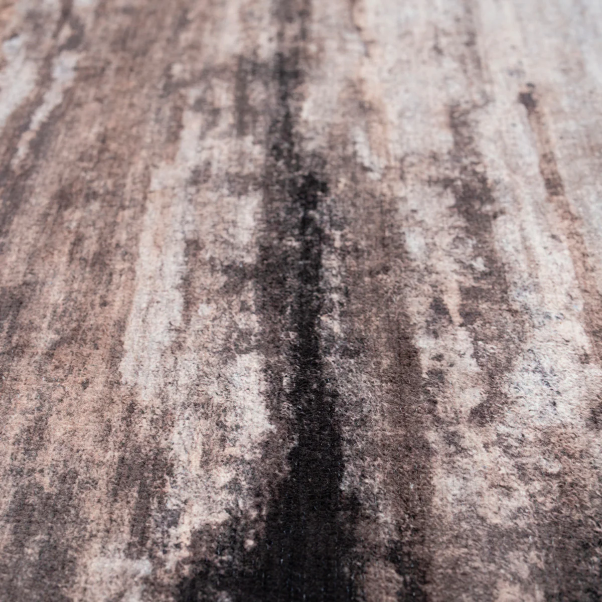 Soft Washable Brown Abstract Runner - Taron - Image 4