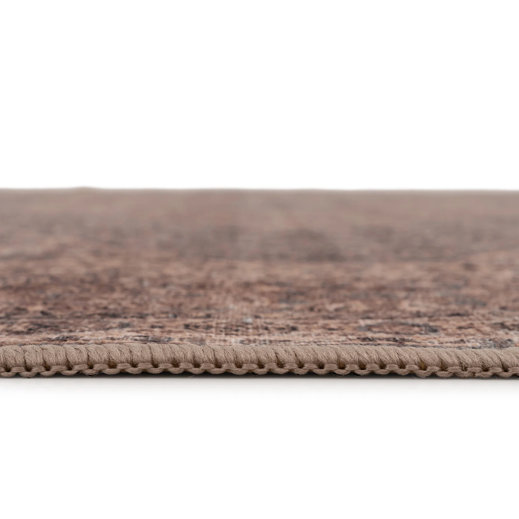 Soft Washable Brown Traditional Runner - Mabel - Image 6