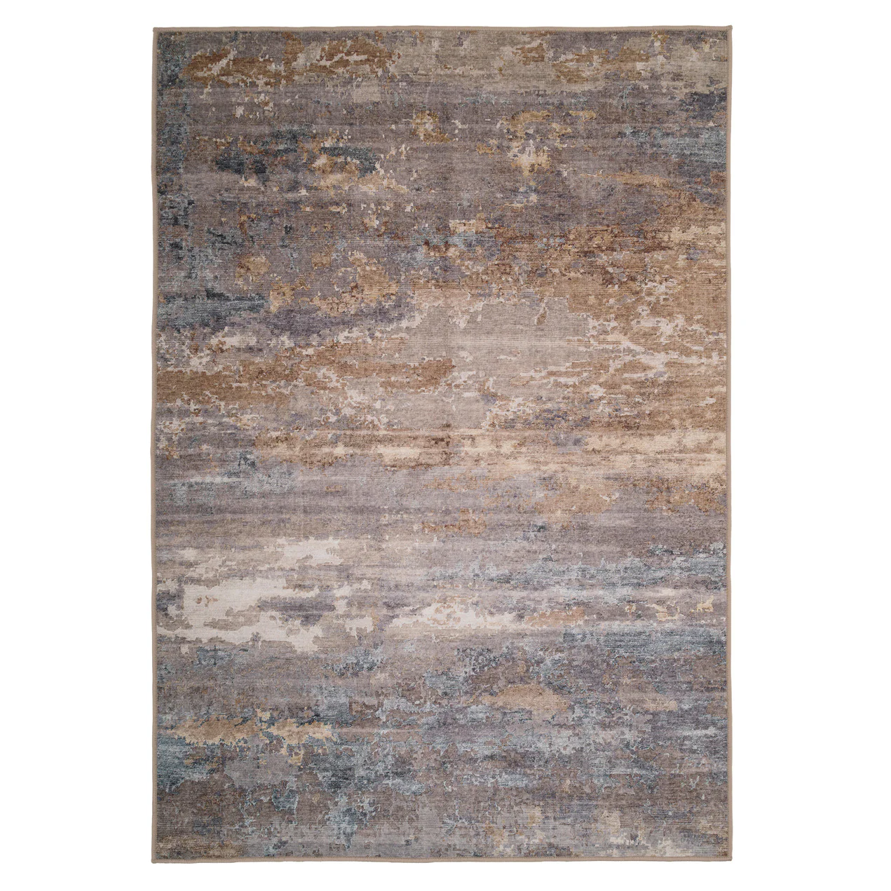 Soft Washable Brushed Gold Rug - Millie