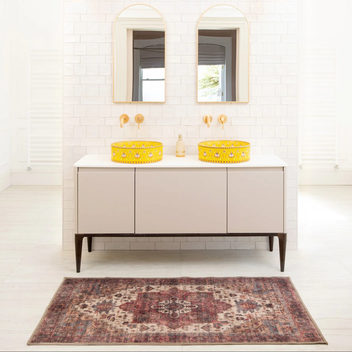 Soft Washable Burgundy Bathroom Mat - Rubyana - Image 2