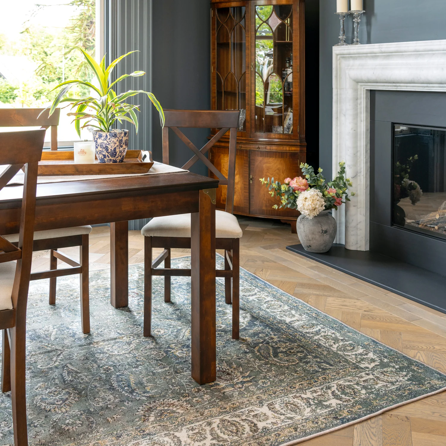 Soft Washable Classic Green Rug - Maude - Image 6