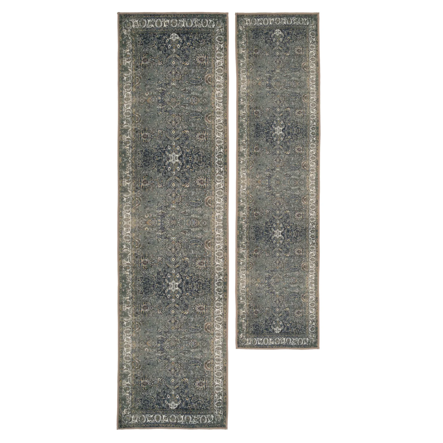 Soft Washable Classic Green Runner - Maude - Image 2