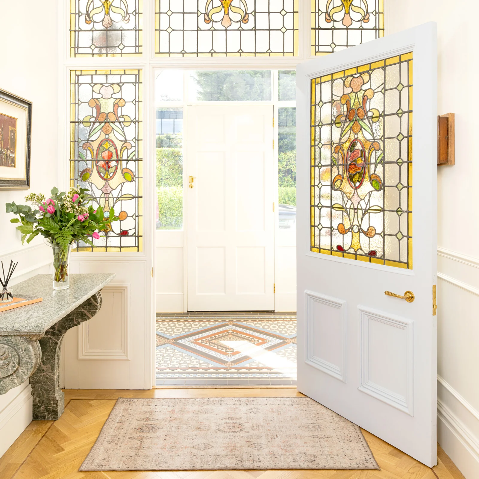 Soft Washable Cream Doormat - Elnora - Image 2