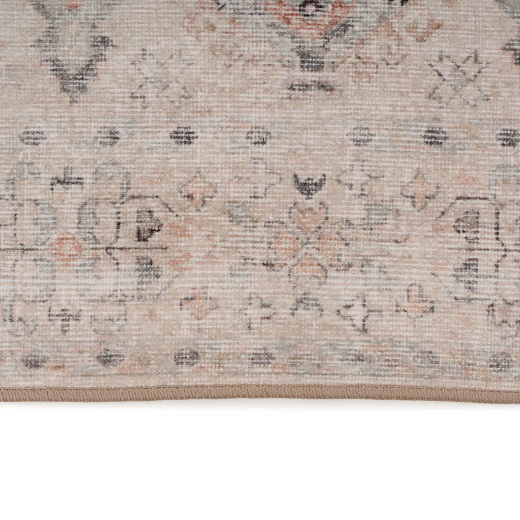 Soft Washable Cream Distressed Runner - Elnora - Image 4