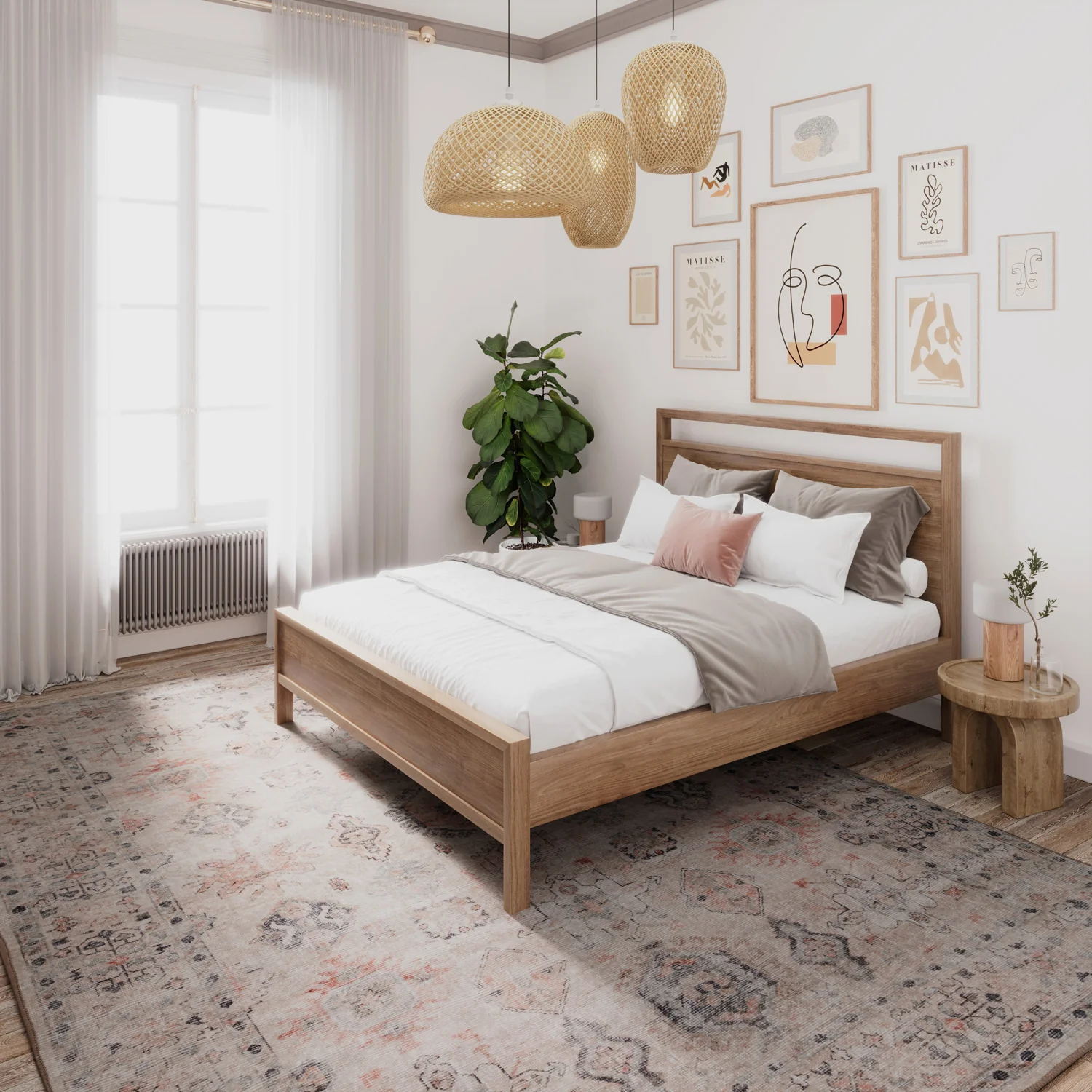 Soft Washable Cream Distressed Rug - Elnora - Image 7
