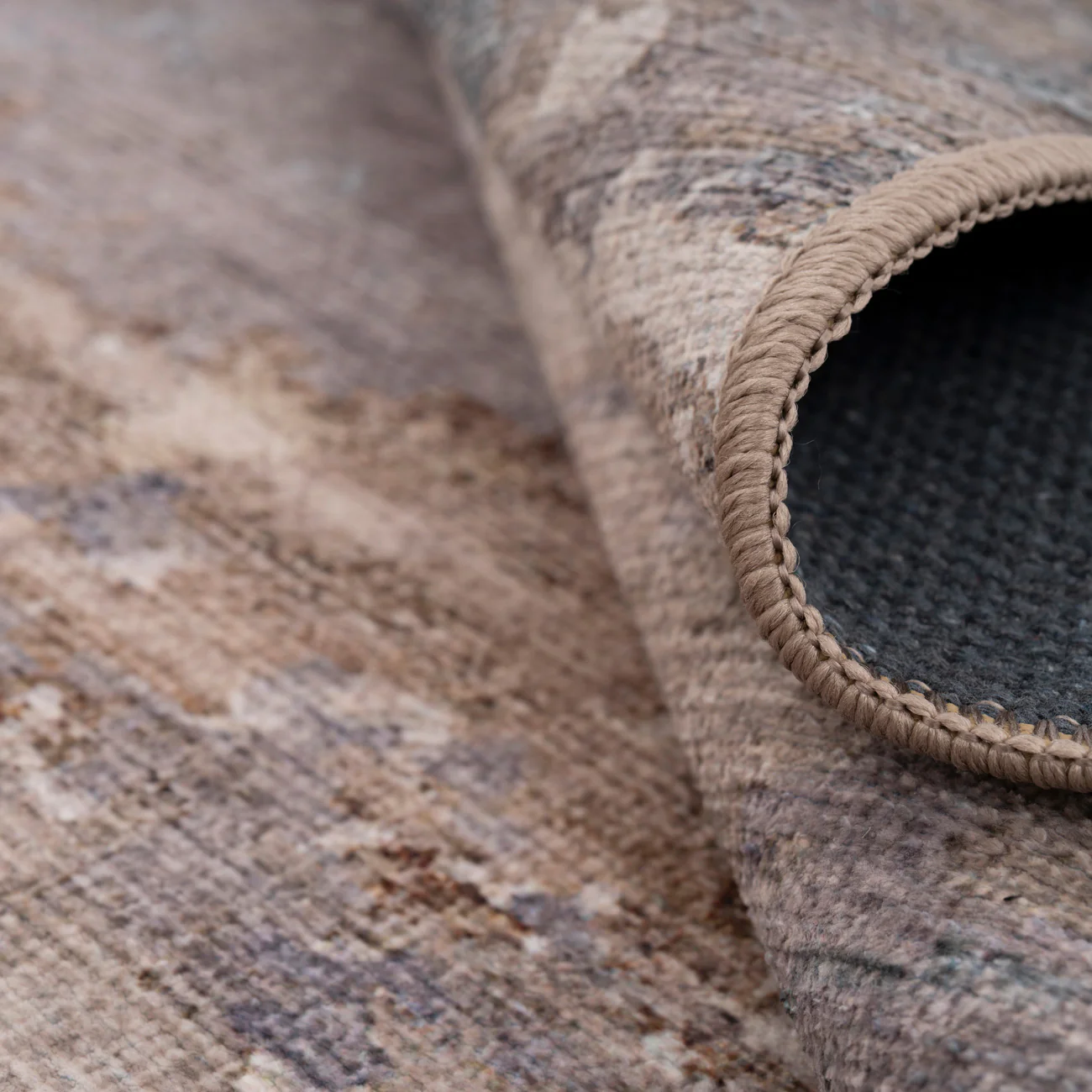Soft Washable Brushed Gold Rug - Millie - Image 8