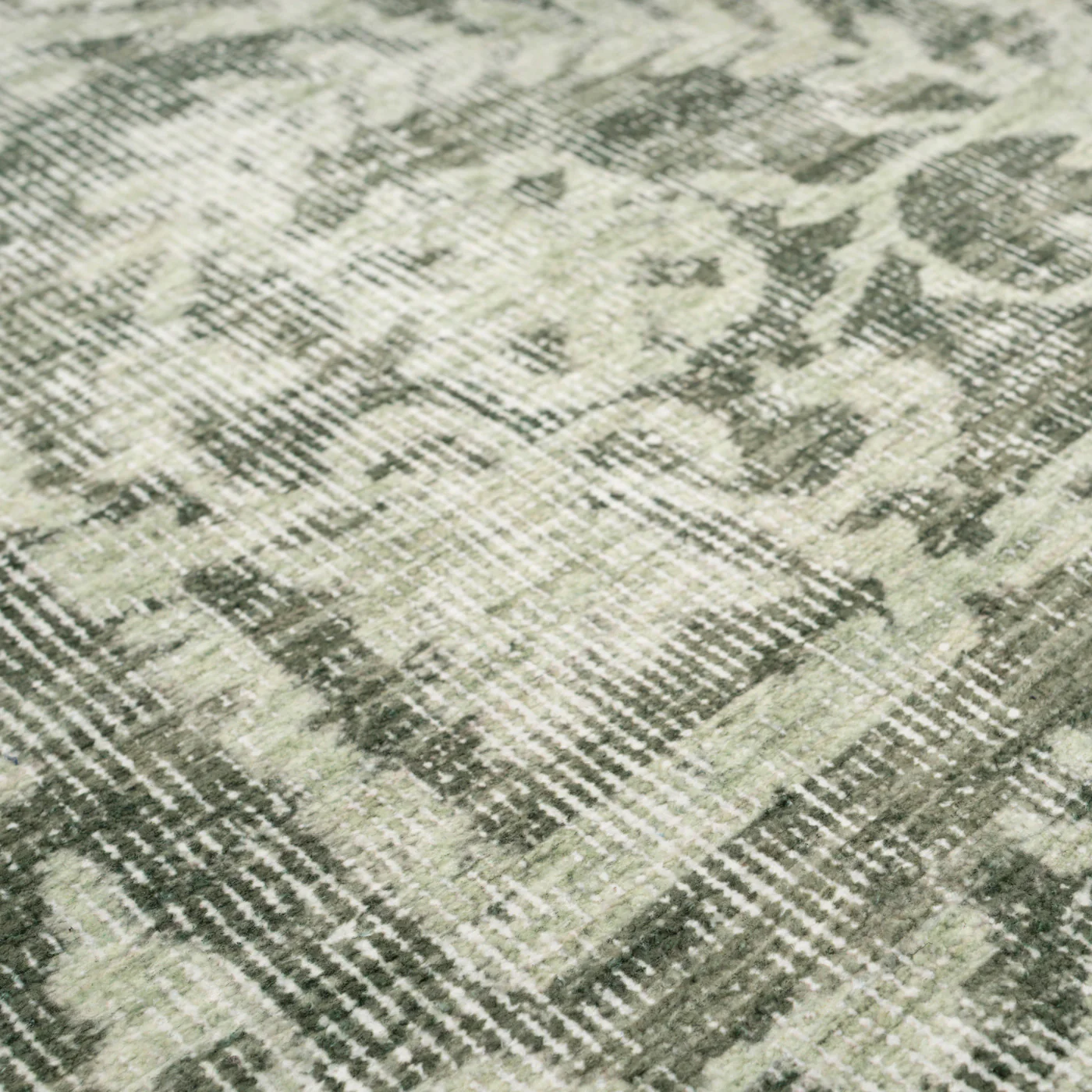 Soft Washable Green Motif Runner - Pippa - Image 5