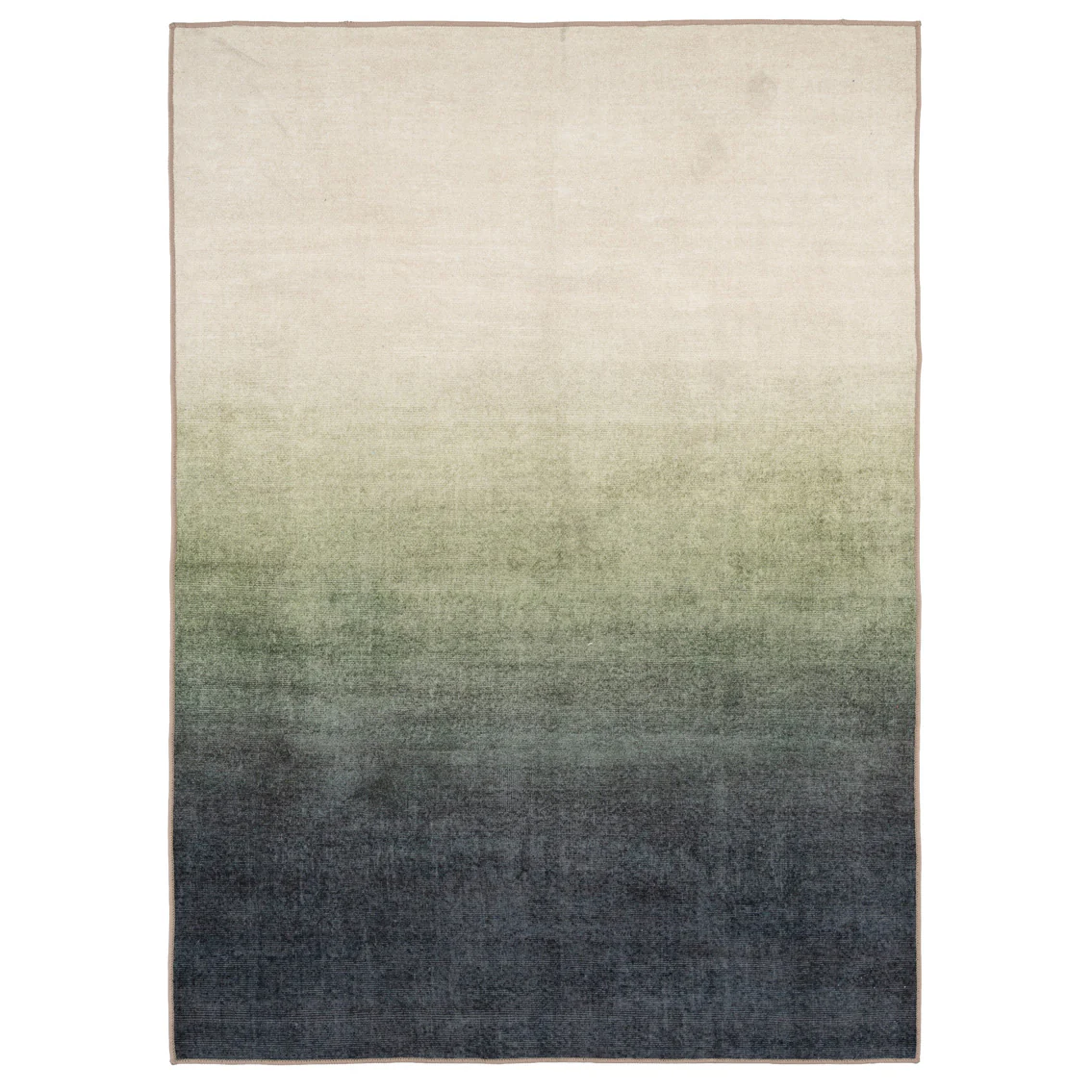 Soft Washable Green Ombre Rug - Gem