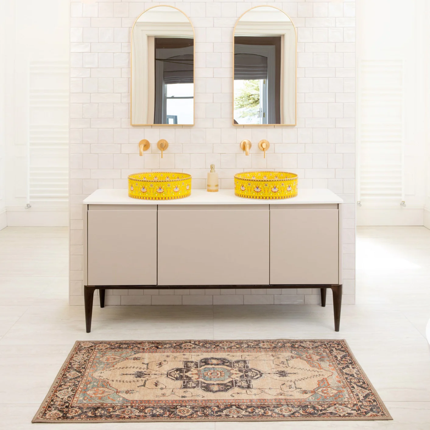 Soft Washable Heritage Bathroom Mat - Hazel - Image 2