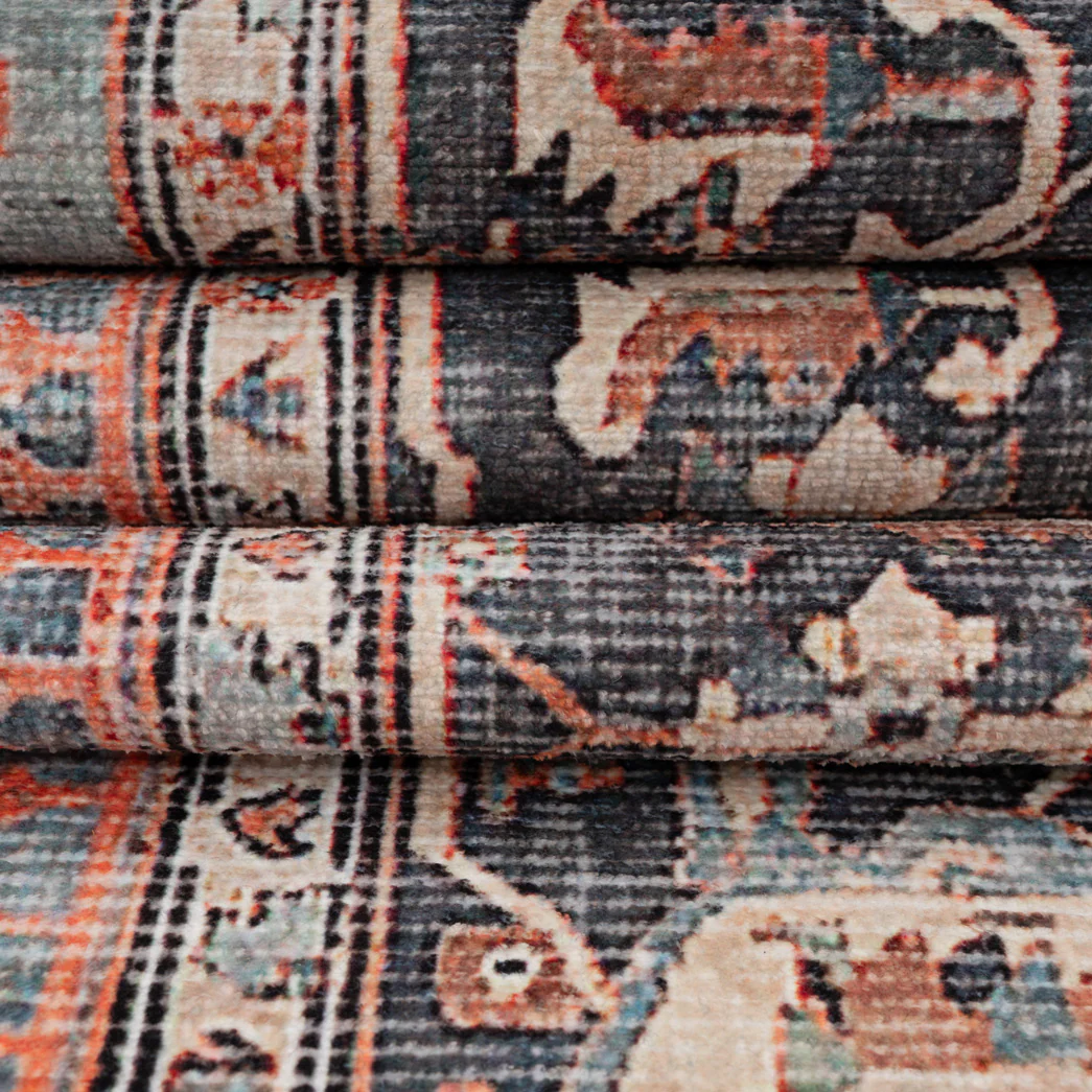 Soft Washable Blue Heritage Runner - Hazel - Image 4