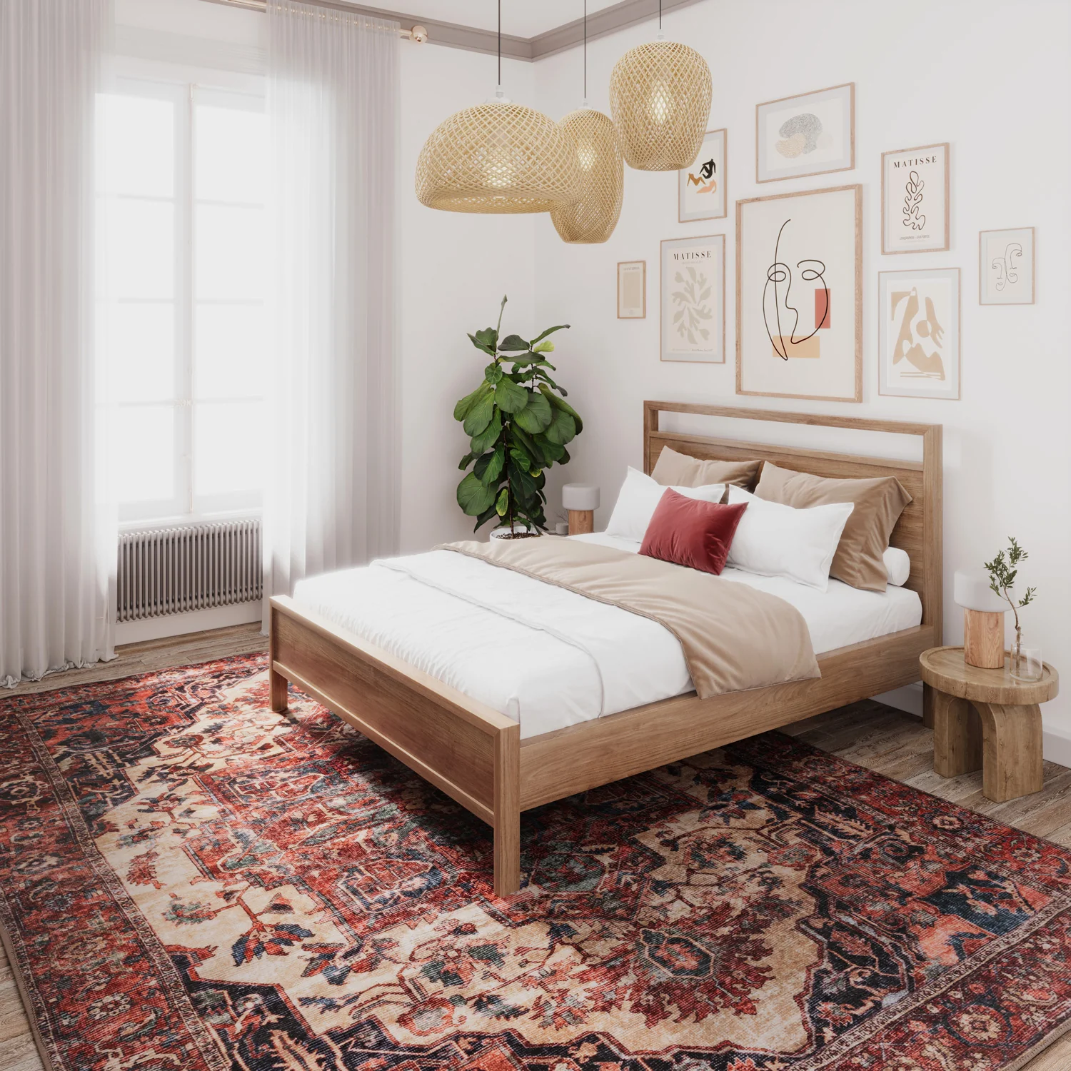 Soft Washable Terracotta Medallion Rug - Verity - Image 7