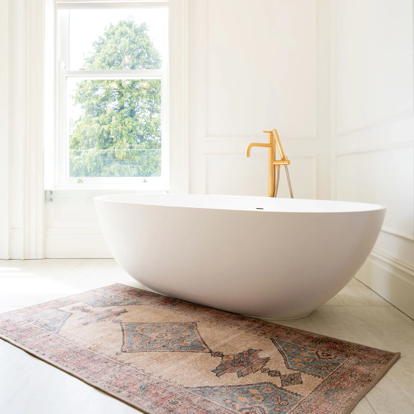 Soft Washable Moroccan Bathroom Mat - Coralie - Image 3