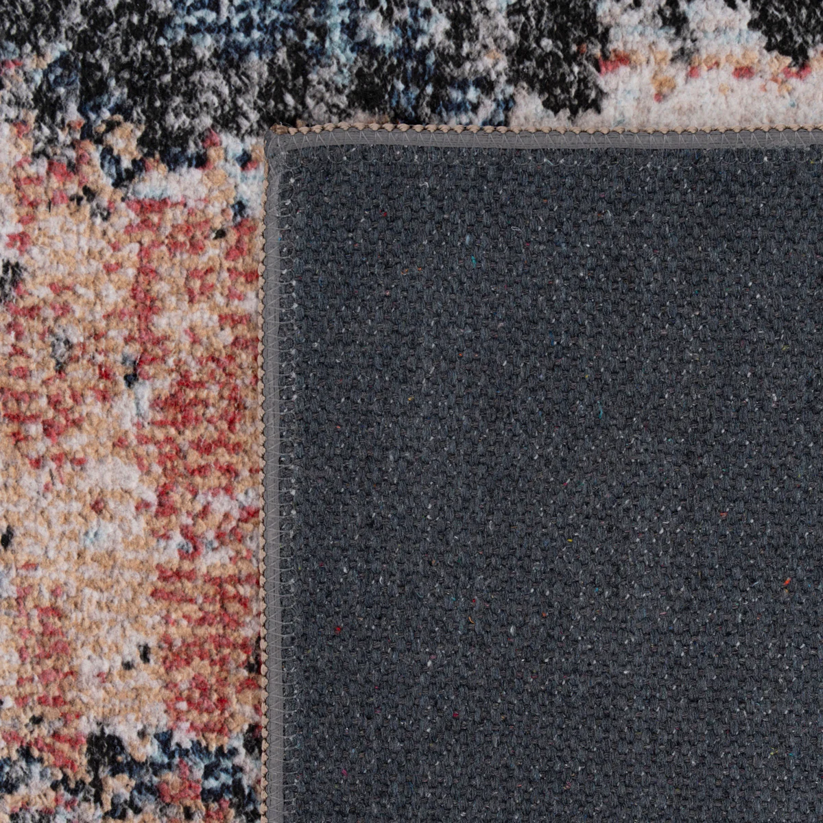 Soft Washable Multicolour Abstract Runner - Pierre - Image 5