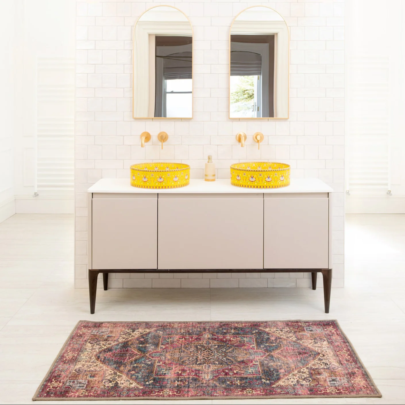 Soft Washable Multicolour Doormat - Delphine - Image 4