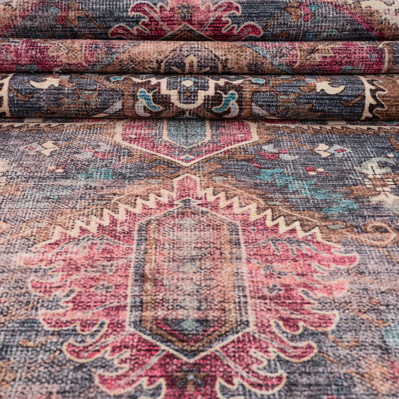 Soft Washable Multicolour Runner - Delphine - Image 4