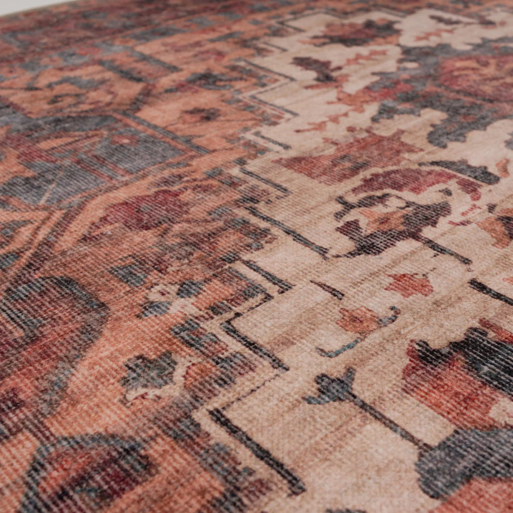 Soft Washable Red Antique Runner - Eliza - Image 6