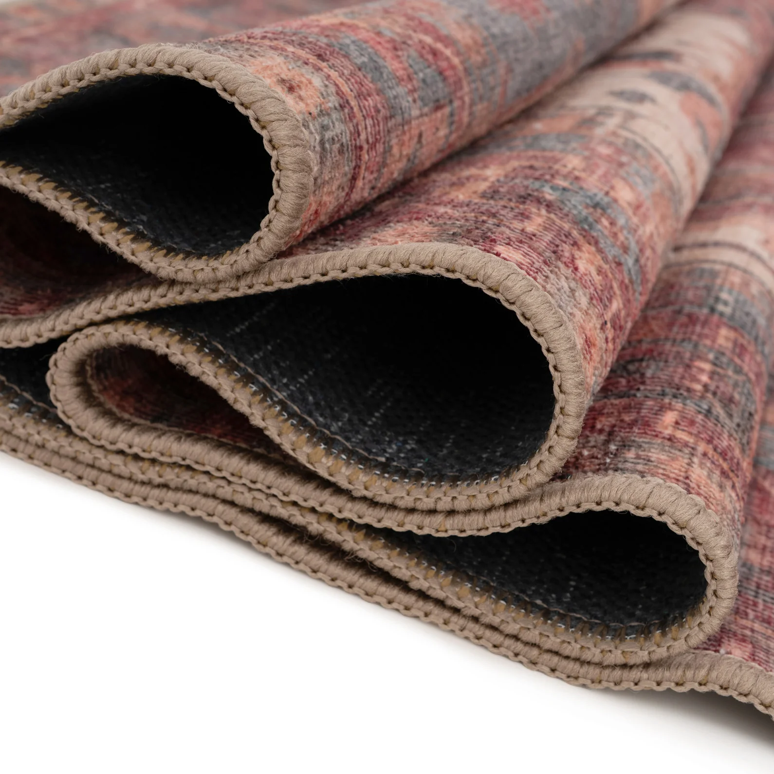 Soft Washable Red Antique Runner - Eliza - Image 4