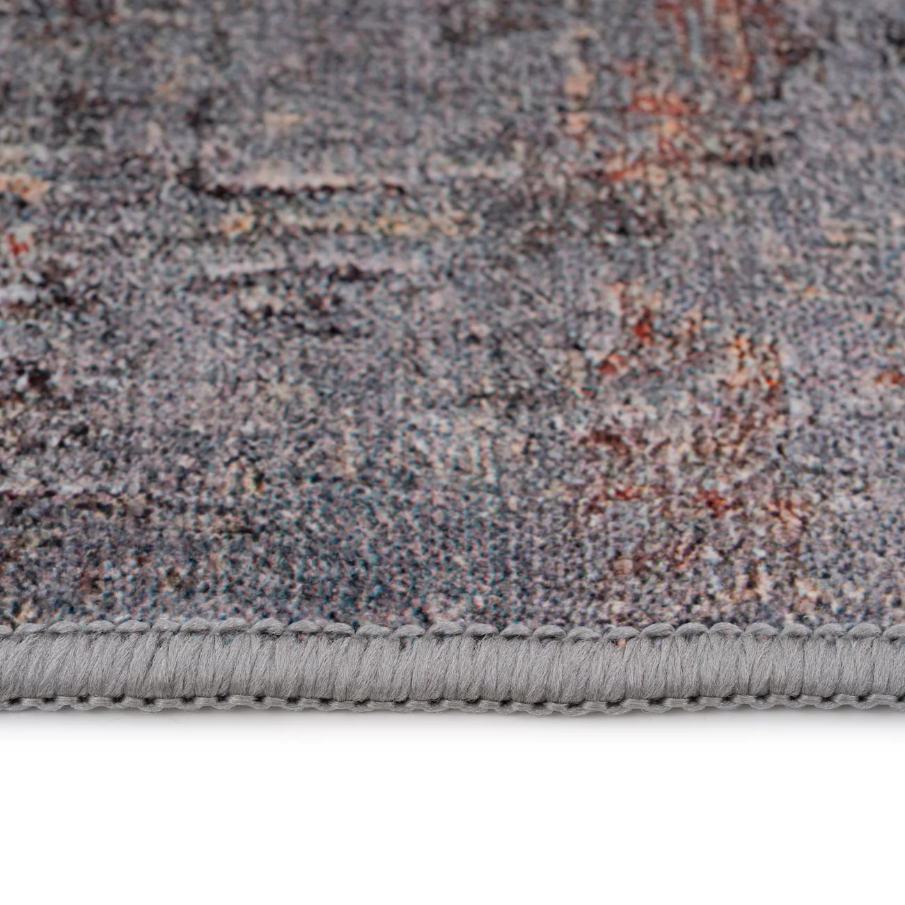 Soft Washable Abstract Grey Runner - Tara - Image 5