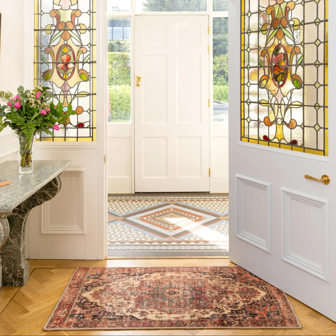 Soft Washable Terracotta Bathroom Mat - Verity - Image 5