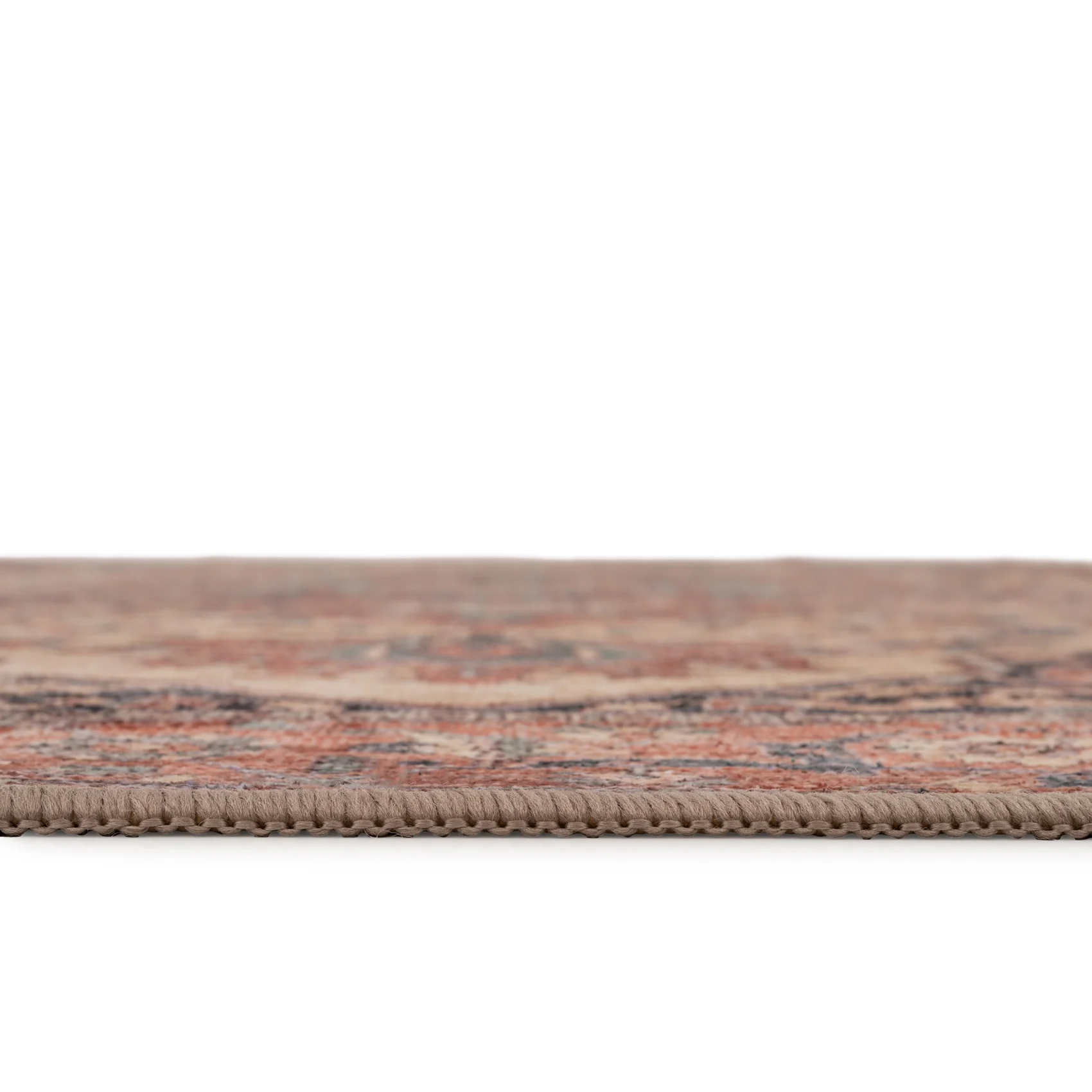Soft Washable Terracotta Medallion Runner - Verity - Image 7