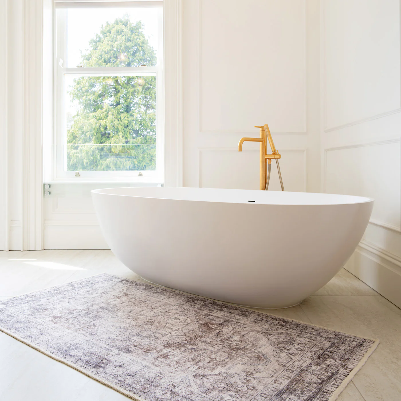 Soft Washable Vintage Bathroom Mat - Elsie - Image 3