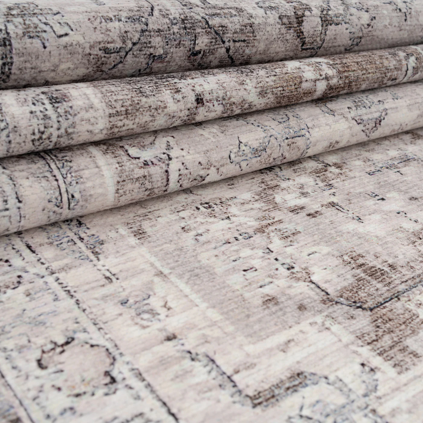 Soft Washable Vintage Greige Runner - Elsie - Image 4