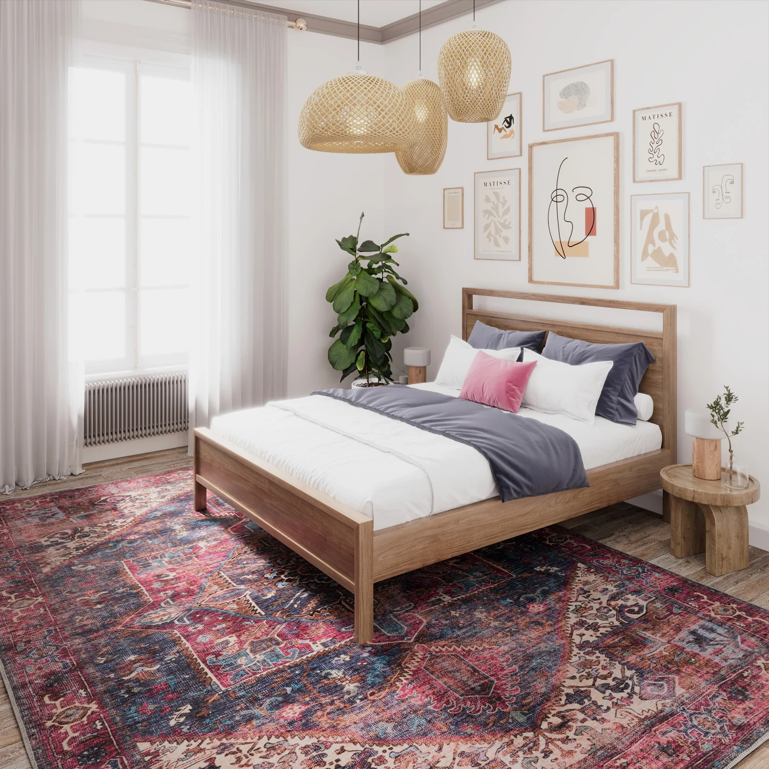 Soft Washable Multicolour Rug - Delphine - Image 7