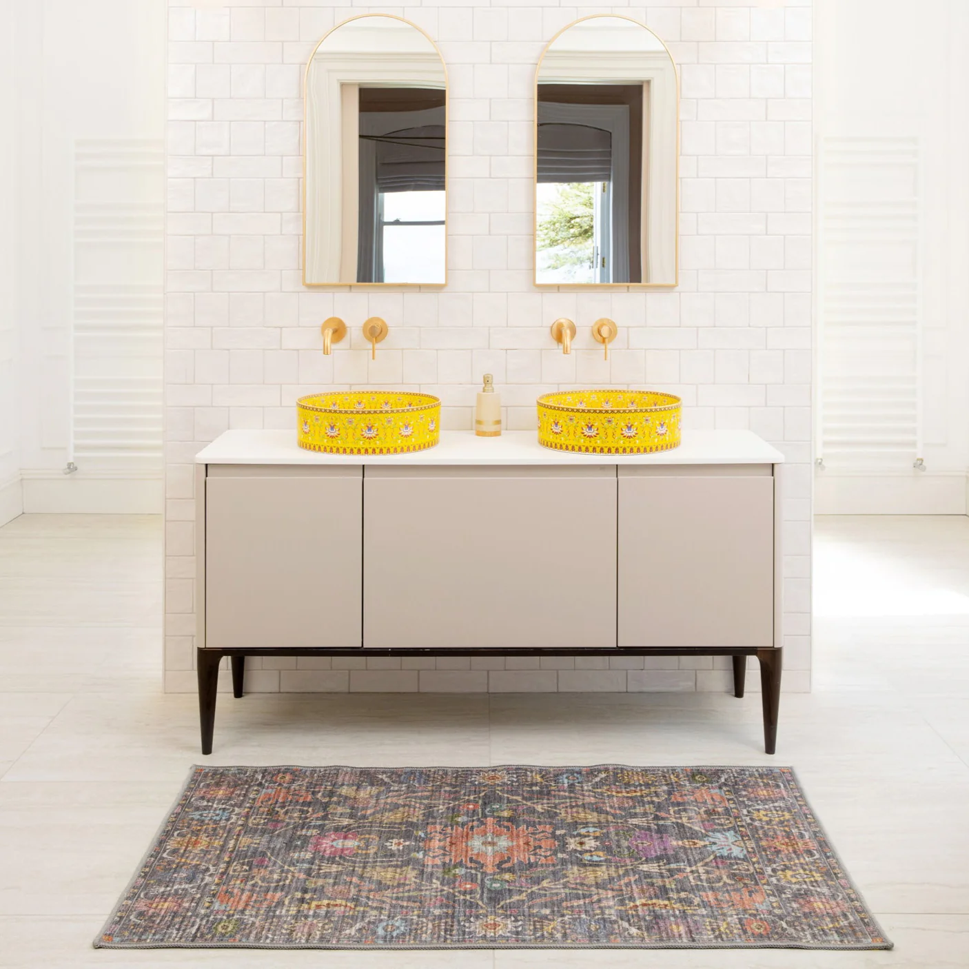 Soft Washable Wildflower Doormat - Francine - Image 4