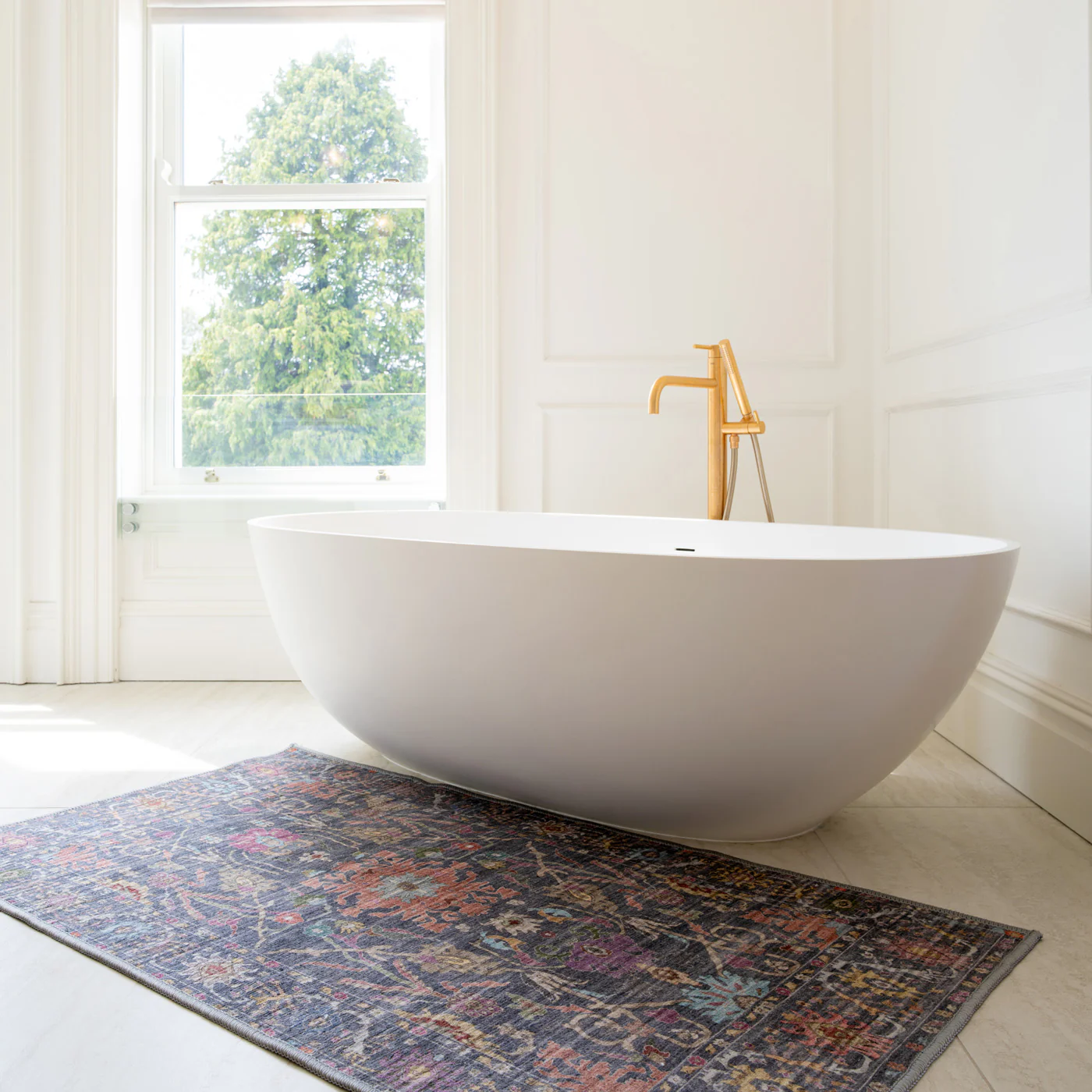 Soft Washable Wildflower Bathroom Mat - Francine - Image 3