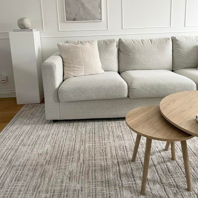 Subtle Beige Geometric Area Rug - Noah - Image 3