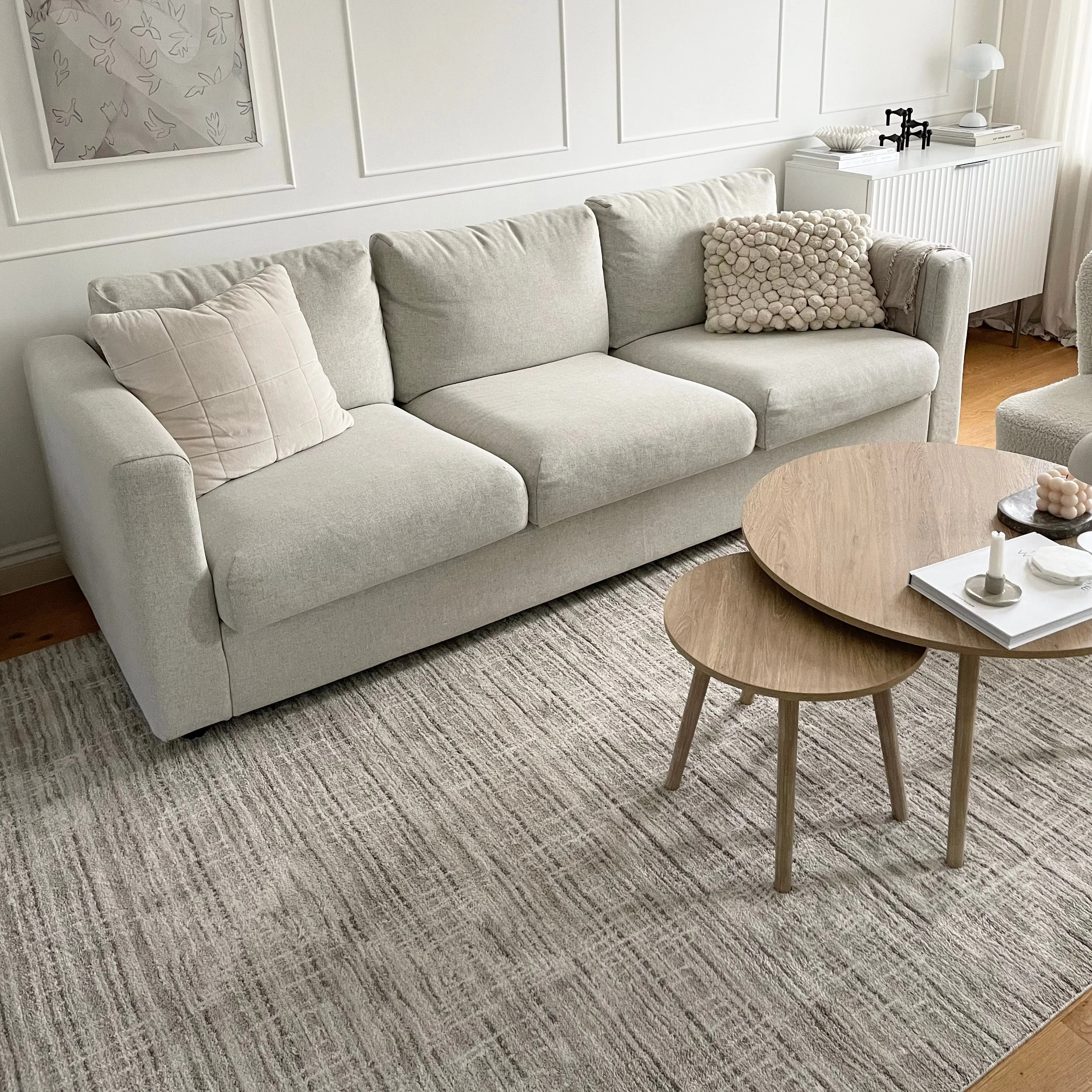 Subtle Beige Geometric Area Rug - Noah - Image 6