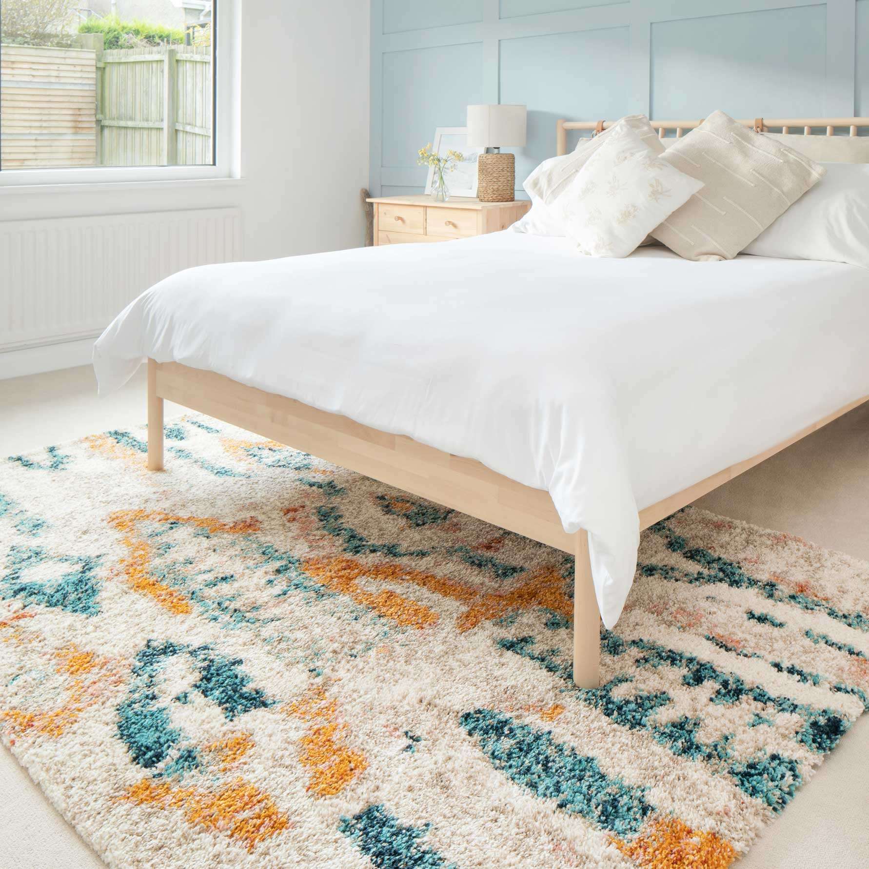 Super Soft Abstract Moroccan Shaggy Rug - Bella - Image 3