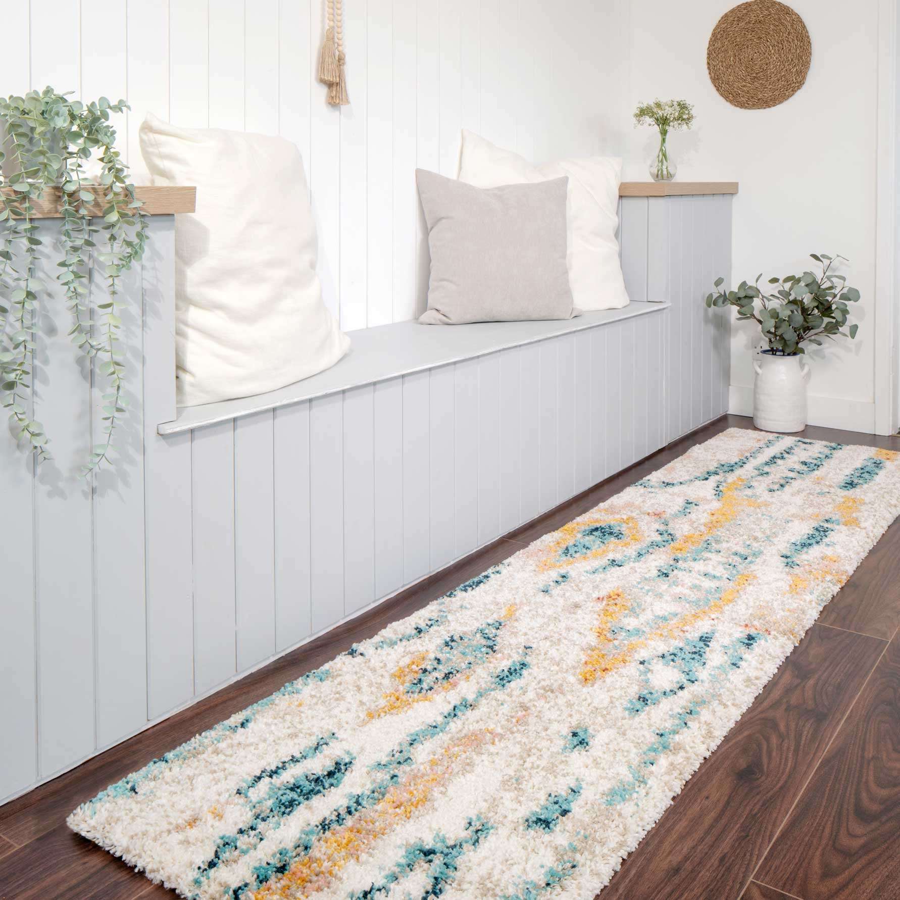 Super Soft Abstract Moroccan Shaggy Rug - Bella - Image 7